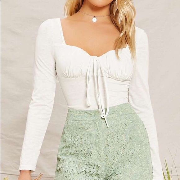 long sleeve bustier